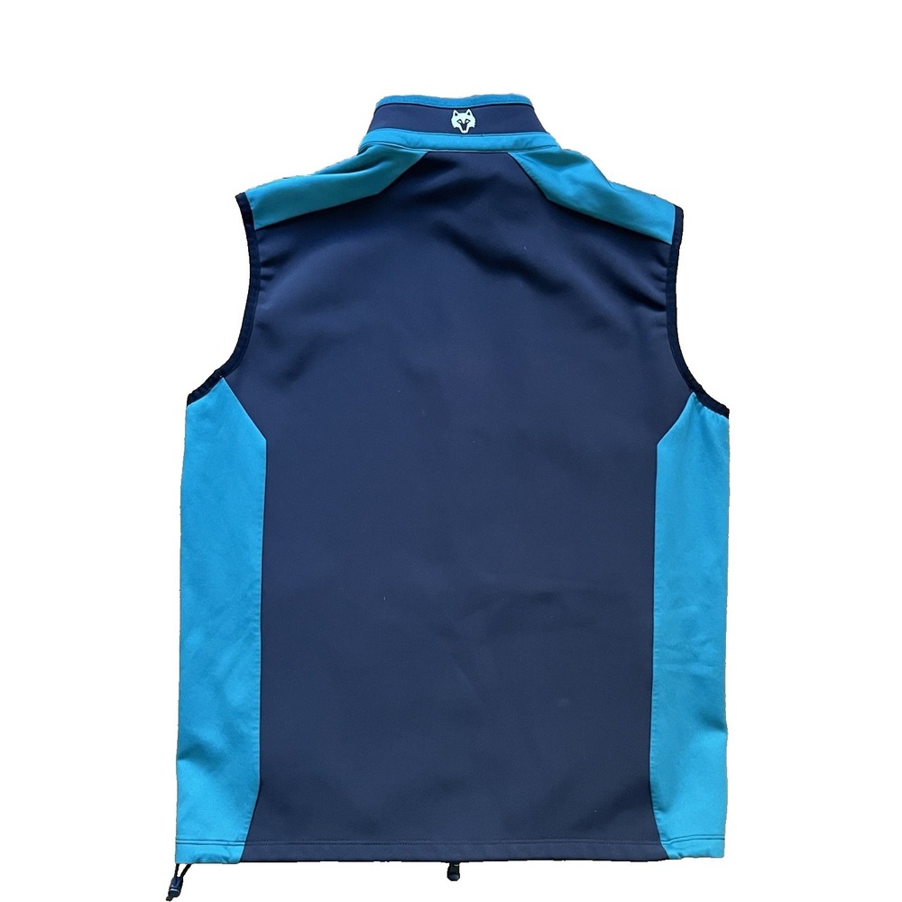 Greyson Sequoia Vest Full Zip Performance Golf Softshell Blue Colorblock, Medium - Picture 3 of 6